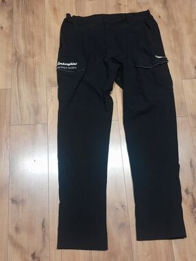 Lamborghini “Assistenza Tecnica” Black Cargo Pants Men's M/L (32-34)